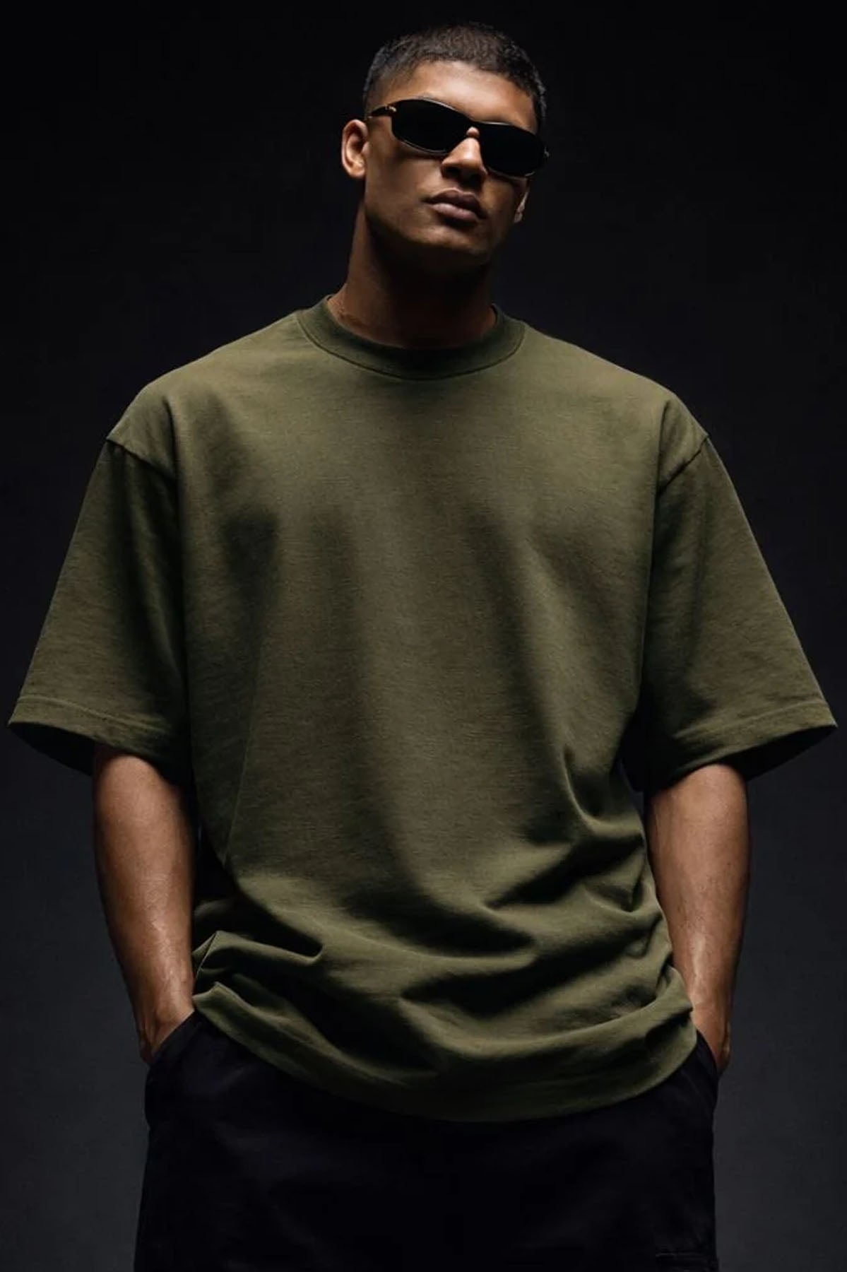 Olive Green Oversized Tee